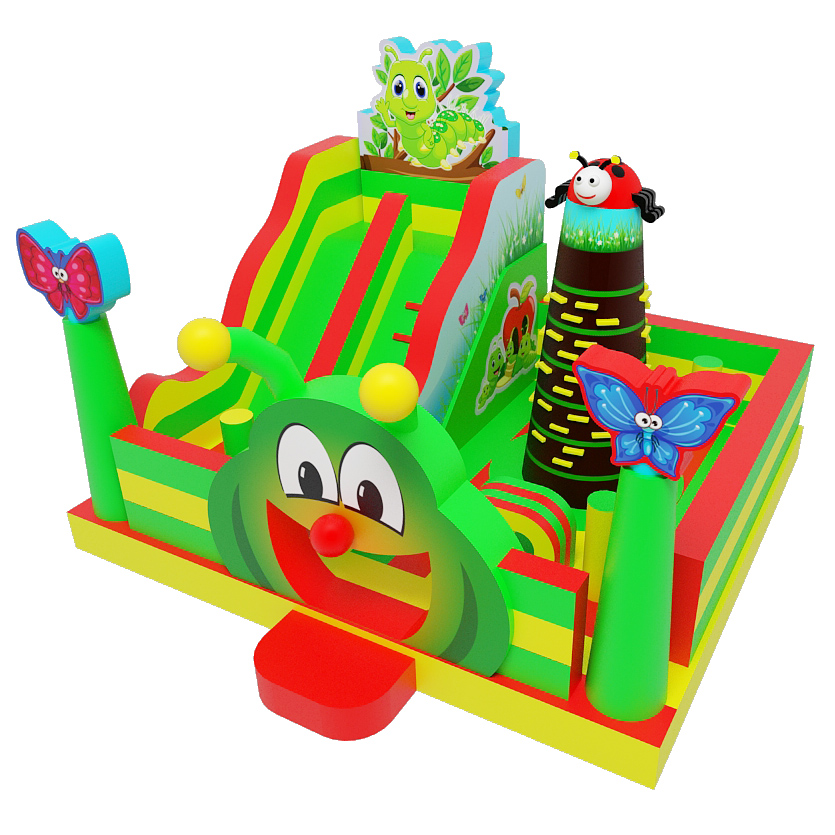 Dmuchany plac zabaw "OWADY ze ślizgiem" sala zabaw - dmuchańce