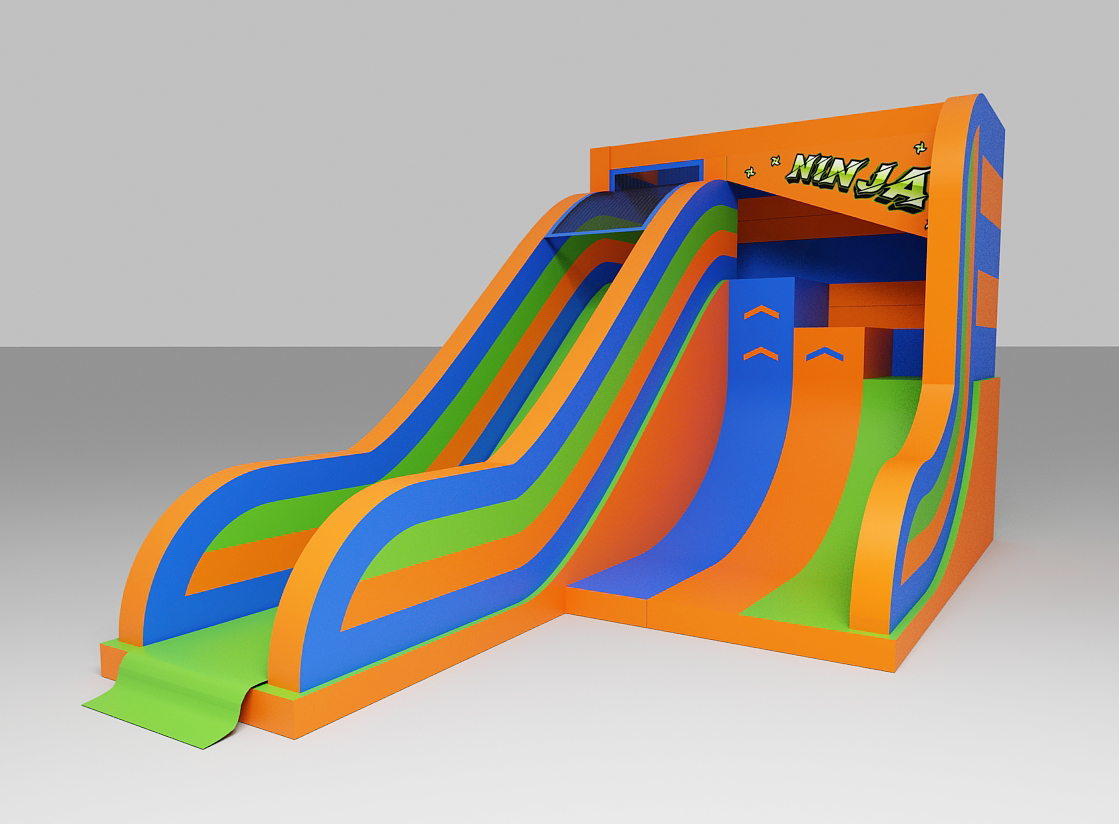 Dmuchany TOR NINJA do wbiegania - dmuchańce - Image 2